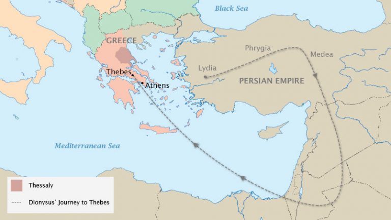 The Bacchae - Map & Timeline - Annenberg Learner